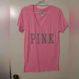 Vs Pink V-neck Shirt